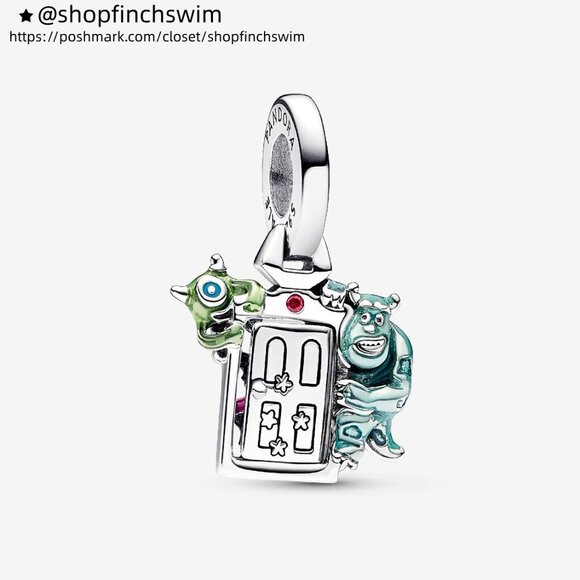 Pandora Disney Pixar Monsters, Inc. Door Dangle Charm - Picture 1 of 5